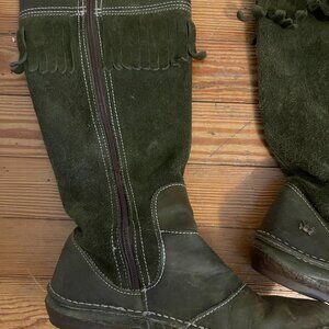 El Naturalista Women’s Green Suede & Leather Mid-Calf Boots – Size 37. or 7